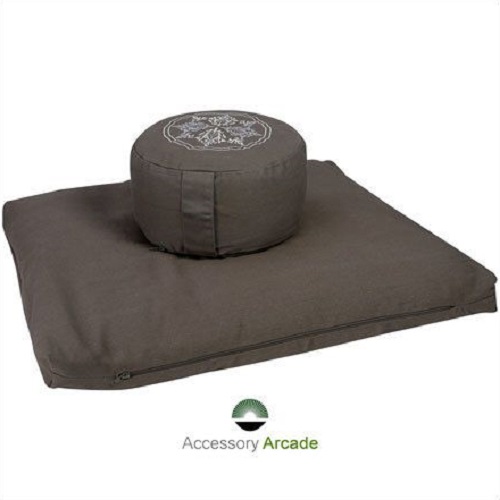Meditation Cushion Set- Grey