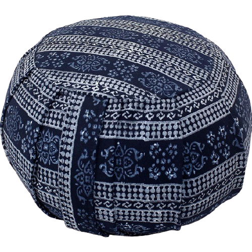 Block Printed Zafu Cushion