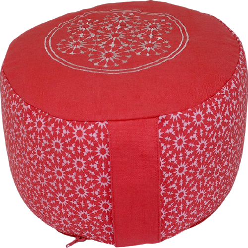 Top embroidery zafu cushion