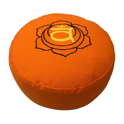 Chakra embroidery zafu cushion