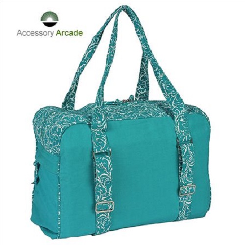 Yoga Kit Bag-Small (Turquoise) Printed & Embroidered