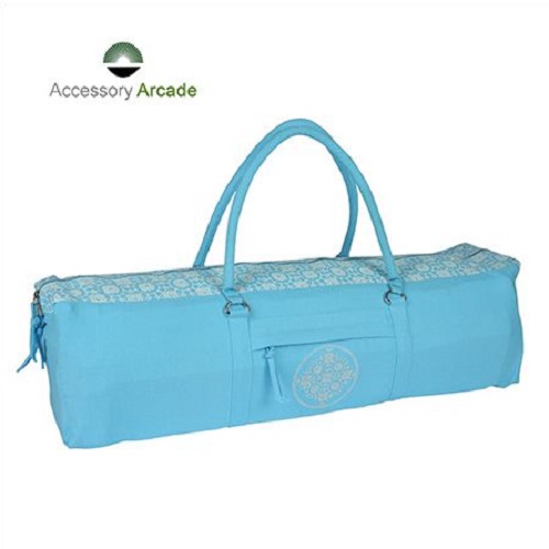 Yoga Kit Bag (Light Sky Blue) Printed & Embroidered