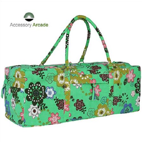 Yoga Kit Bag- Green Printed